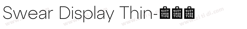 Swear Display Thin字体转换